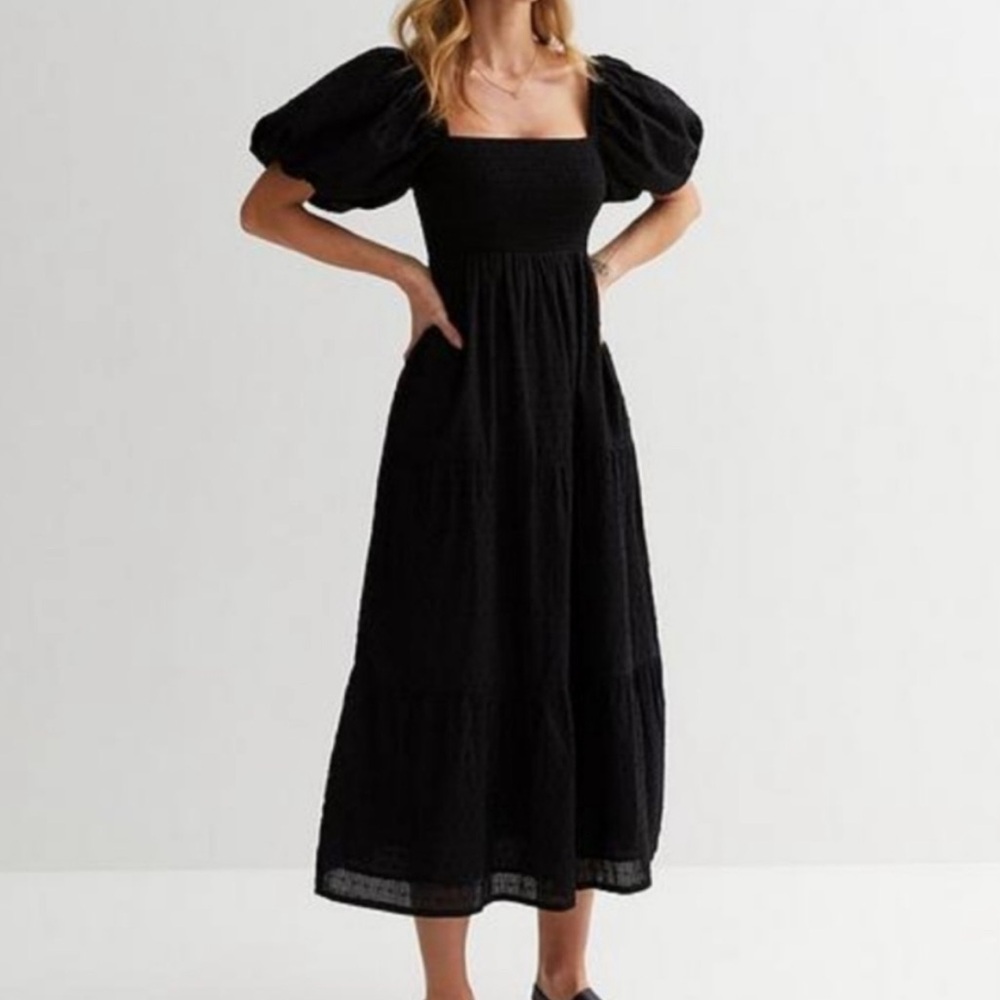 Madewell Sophia Midi Black Dress
